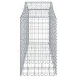5 db íves horganyzott vas gabion kosár 200x50x80/100 cm 5