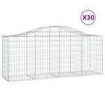 30 db íves horganyzott vas gabion kosár 200x50x80/100 cm 2