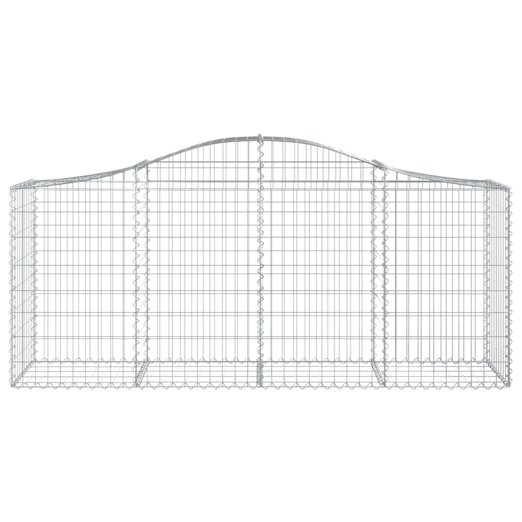 30 db íves horganyzott vas gabion kosár 200x50x80/100 cm 4