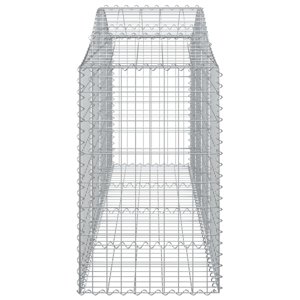 30 db íves horganyzott vas gabion kosár 200x50x80/100 cm 5