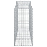 3 db íves horganyzott vas gabion kosár 200 x 50 x 100/120 cm 5