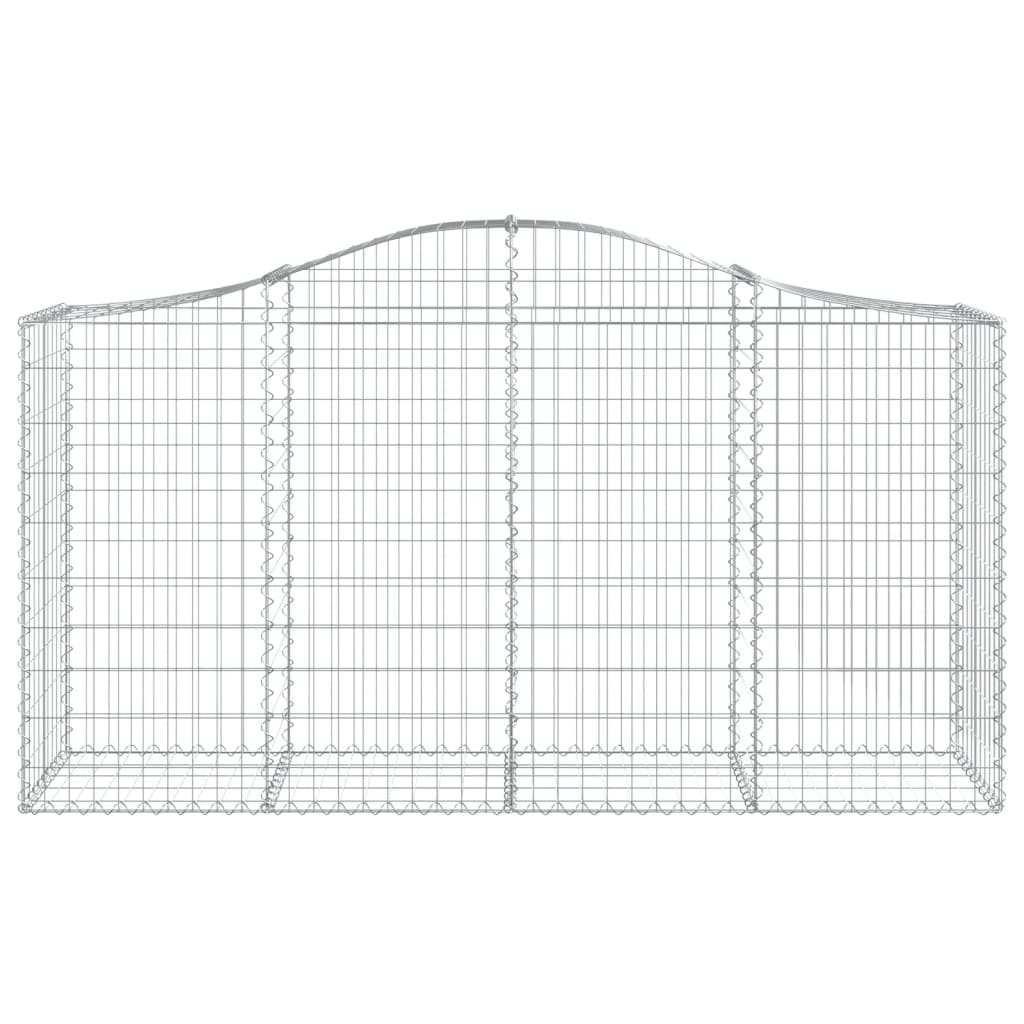 20 db íves horganyzott vas gabion kosár 200x50x100/120 cm 4