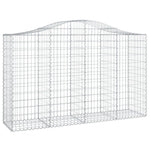 3 db íves horganyzott vas gabion kosár 200x50x120/140 cm 3