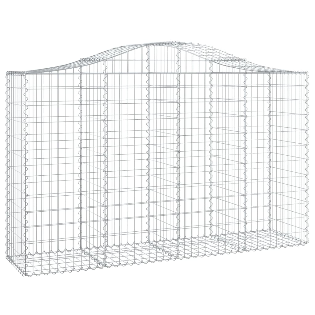 3 db íves horganyzott vas gabion kosár 200x50x120/140 cm 3