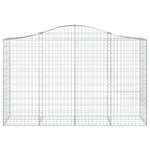 3 db íves horganyzott vas gabion kosár 200x50x120/140 cm 4