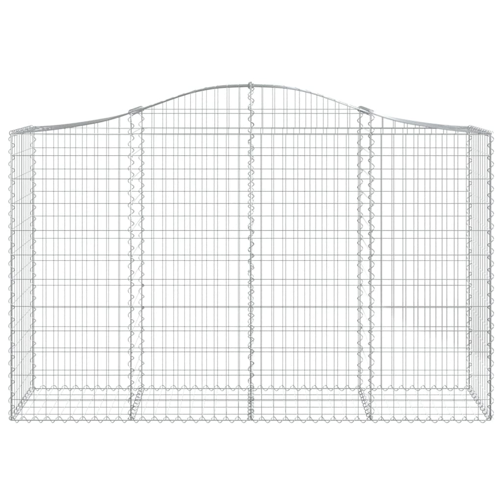 3 db íves horganyzott vas gabion kosár 200x50x120/140 cm 4