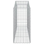 3 db íves horganyzott vas gabion kosár 200x50x120/140 cm 5