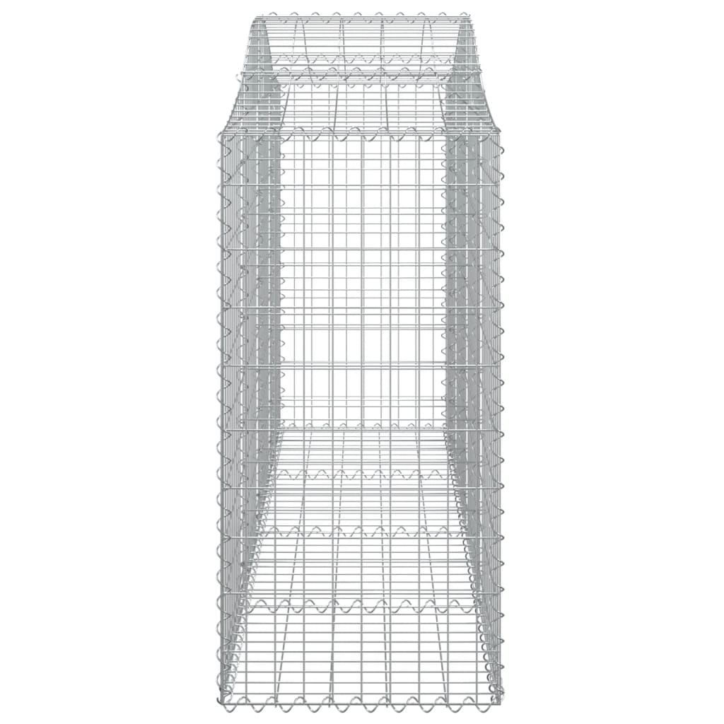 3 db íves horganyzott vas gabion kosár 200x50x120/140 cm 5