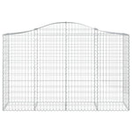 7 db íves horganyzott vas gabion kosár 200x50x120/140 cm 4