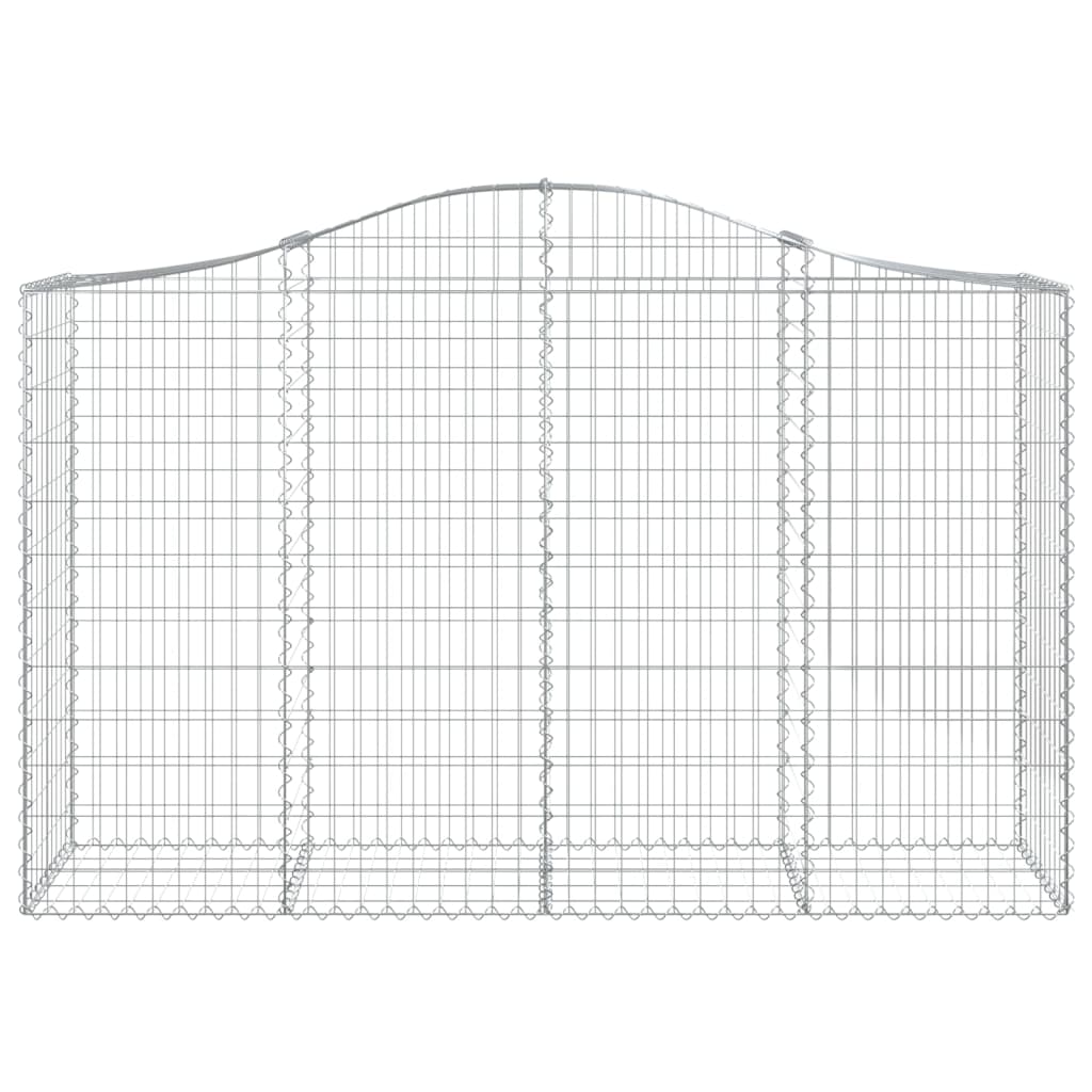 7 db íves horganyzott vas gabion kosár 200x50x120/140 cm 4