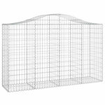 10 db íves horganyzott vas gabion kosár 200x50x120/140 cm 3