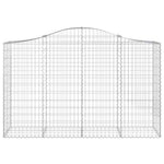 10 db íves horganyzott vas gabion kosár 200x50x120/140 cm 4