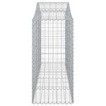 10 db íves horganyzott vas gabion kosár 200x50x120/140 cm 5