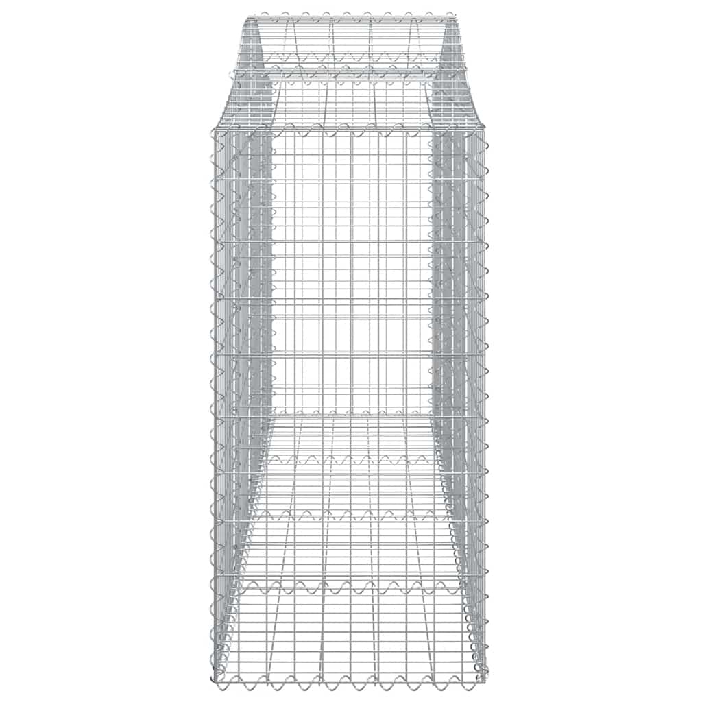 10 db íves horganyzott vas gabion kosár 200x50x120/140 cm 5