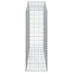 3 db íves horganyzott vas gabion kosár 200x50x140/160 cm 5