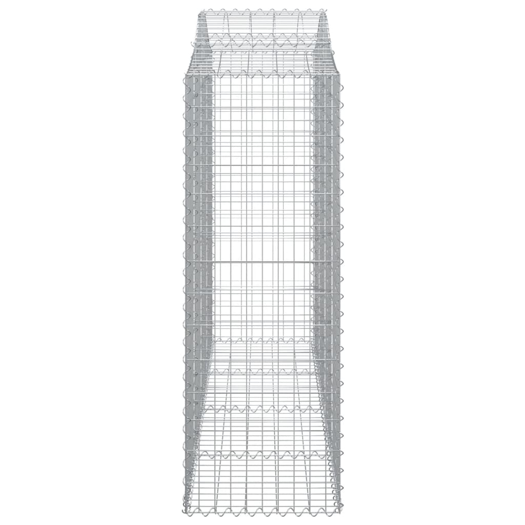 3 db íves horganyzott vas gabion kosár 200x50x140/160 cm 5
