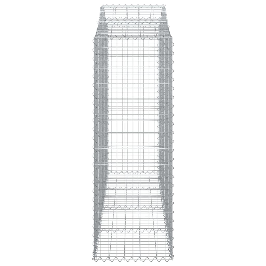 8 db íves horganyzott vas gabion kosár 200x50x140/160 cm 5