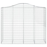 5 db íves horganyzott vas gabion kosár 200x50x160/180 cm 4