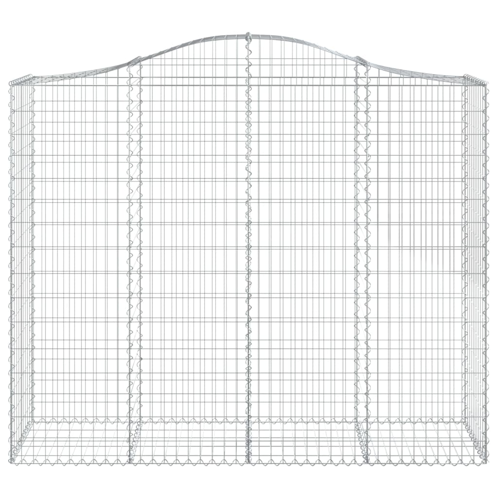 5 db íves horganyzott vas gabion kosár 200x50x160/180 cm 4