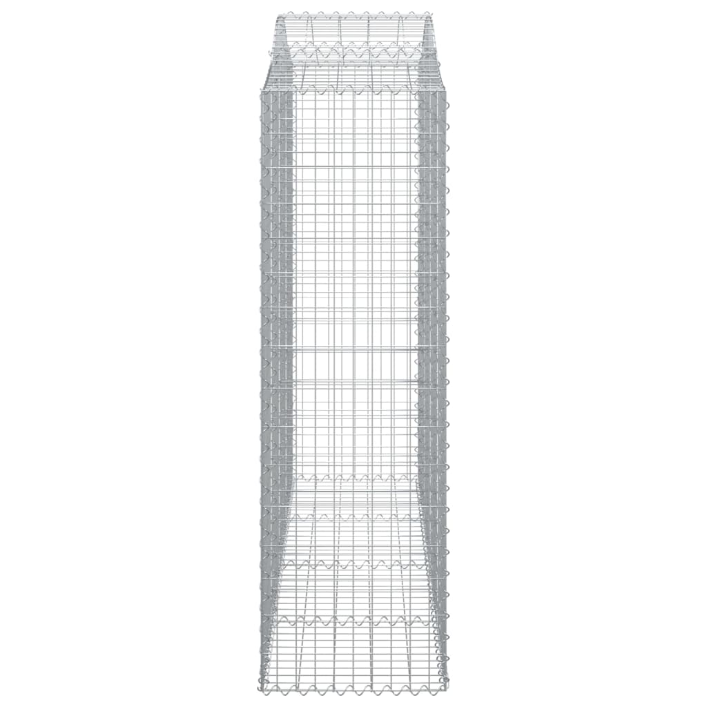 11 db íves horganyzott vas gabion kosár 200x50x160/180 cm 5