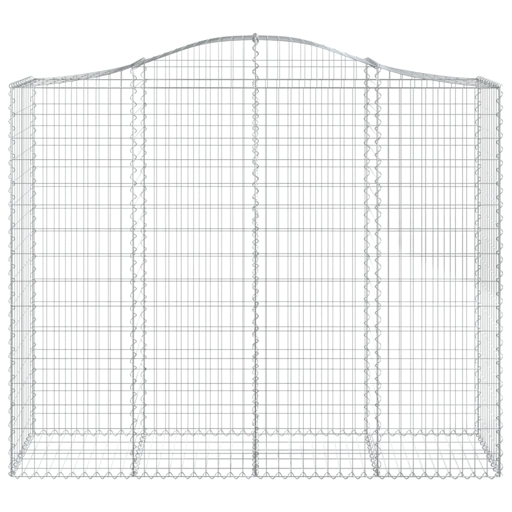 13 db íves horganyzott vas gabion kosár 200x50x160/180 cm 4