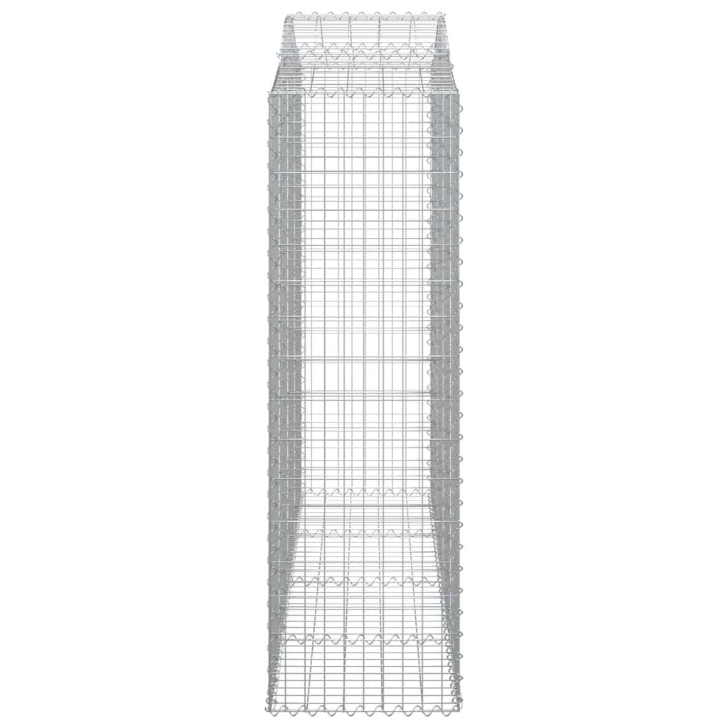 13 db íves horganyzott vas gabion kosár 200x50x160/180 cm 5