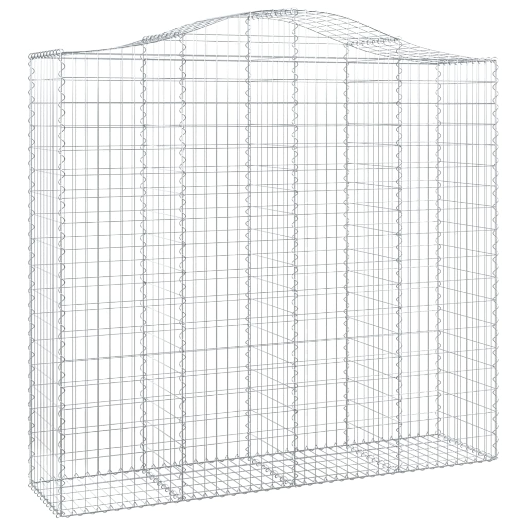 3 db íves horganyzott vas gabion kosár 200x50x180/200 cm 3