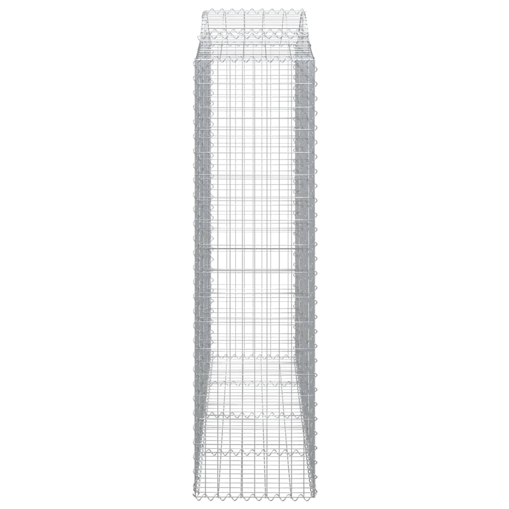 3 db íves horganyzott vas gabion kosár 200x50x180/200 cm 5