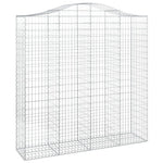 3 db íves horganyzott vas gabion kosár 200x50x200/220 cm 3