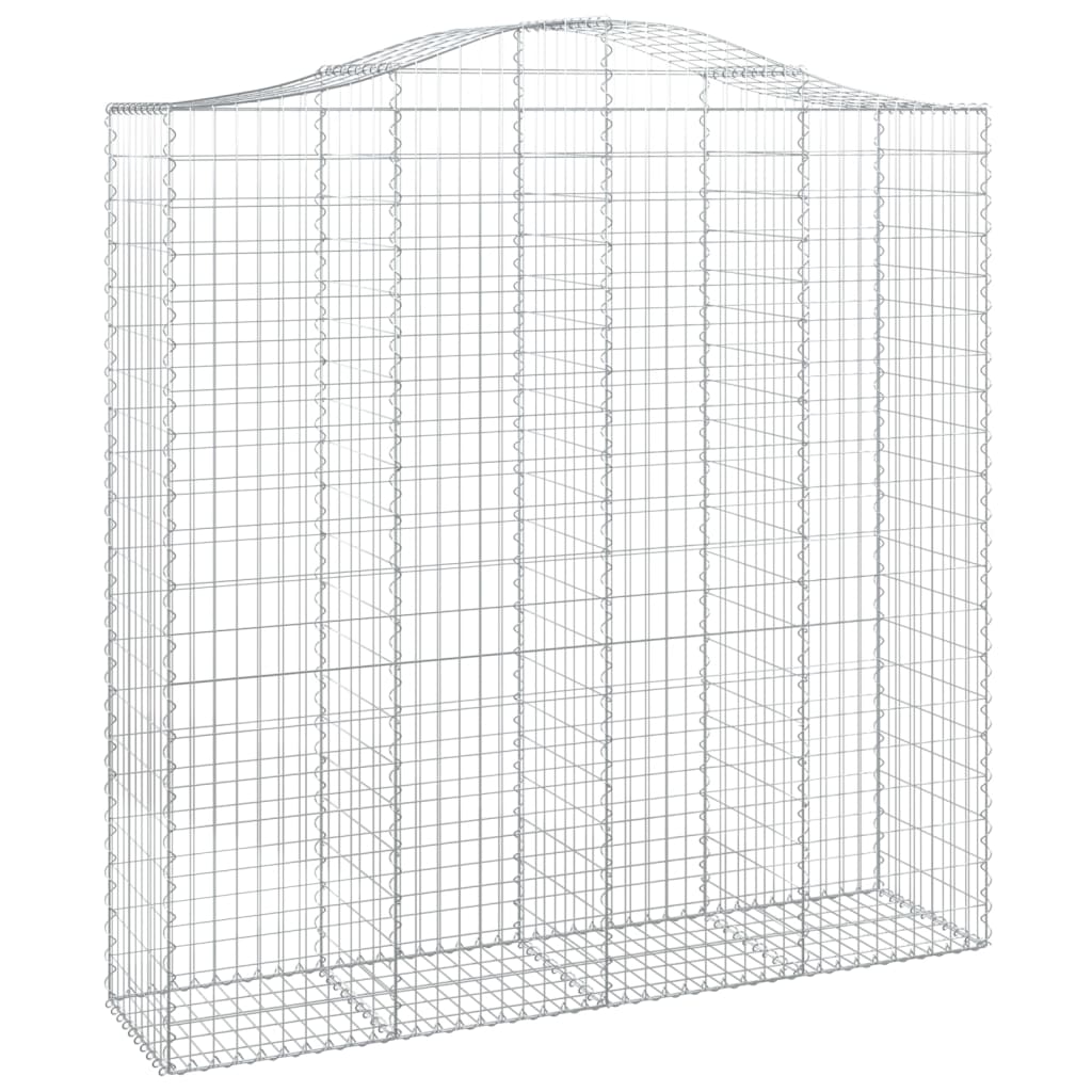 3 db íves horganyzott vas gabion kosár 200x50x200/220 cm 3