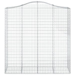 3 db íves horganyzott vas gabion kosár 200x50x200/220 cm 4