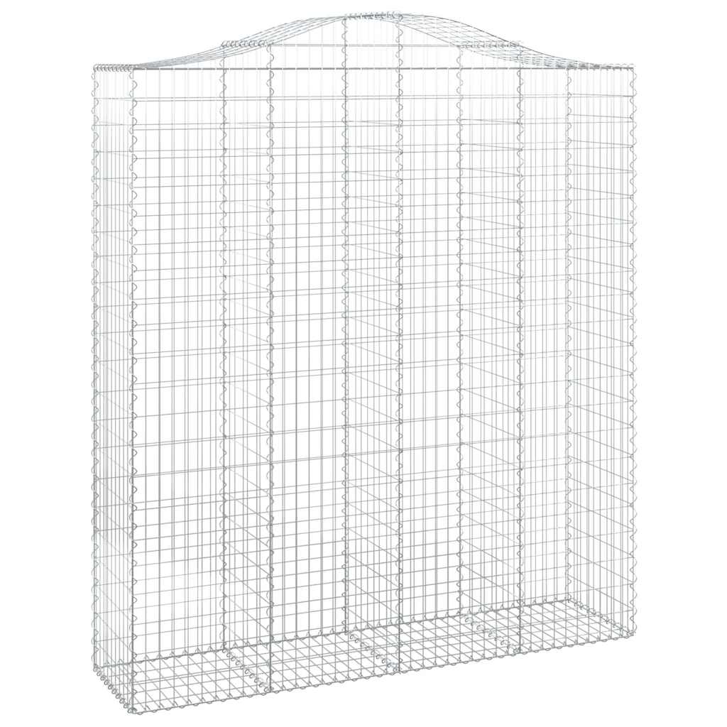 7 db íves horganyzott vas gabion kosár 200x50x220/240 cm 3