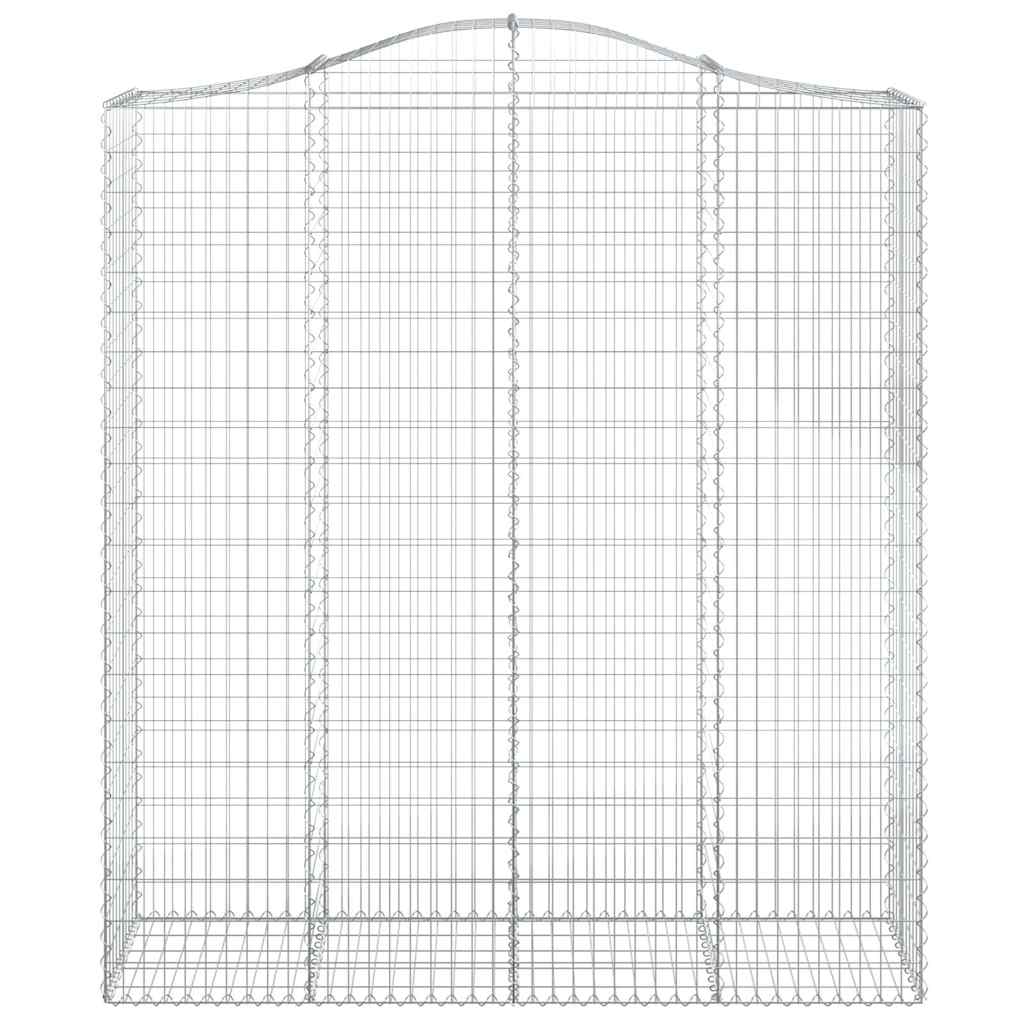7 db íves horganyzott vas gabion kosár 200x50x220/240 cm 4