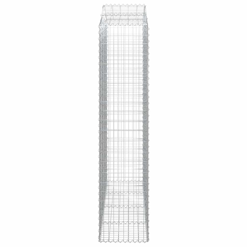 7 db íves horganyzott vas gabion kosár 200x50x220/240 cm 5