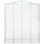 13 db íves horganyzott vas gabion kosár 200x50x220/240 cm 4