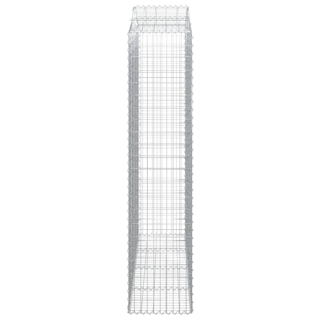 13 db íves horganyzott vas gabion kosár 200x50x220/240 cm 5