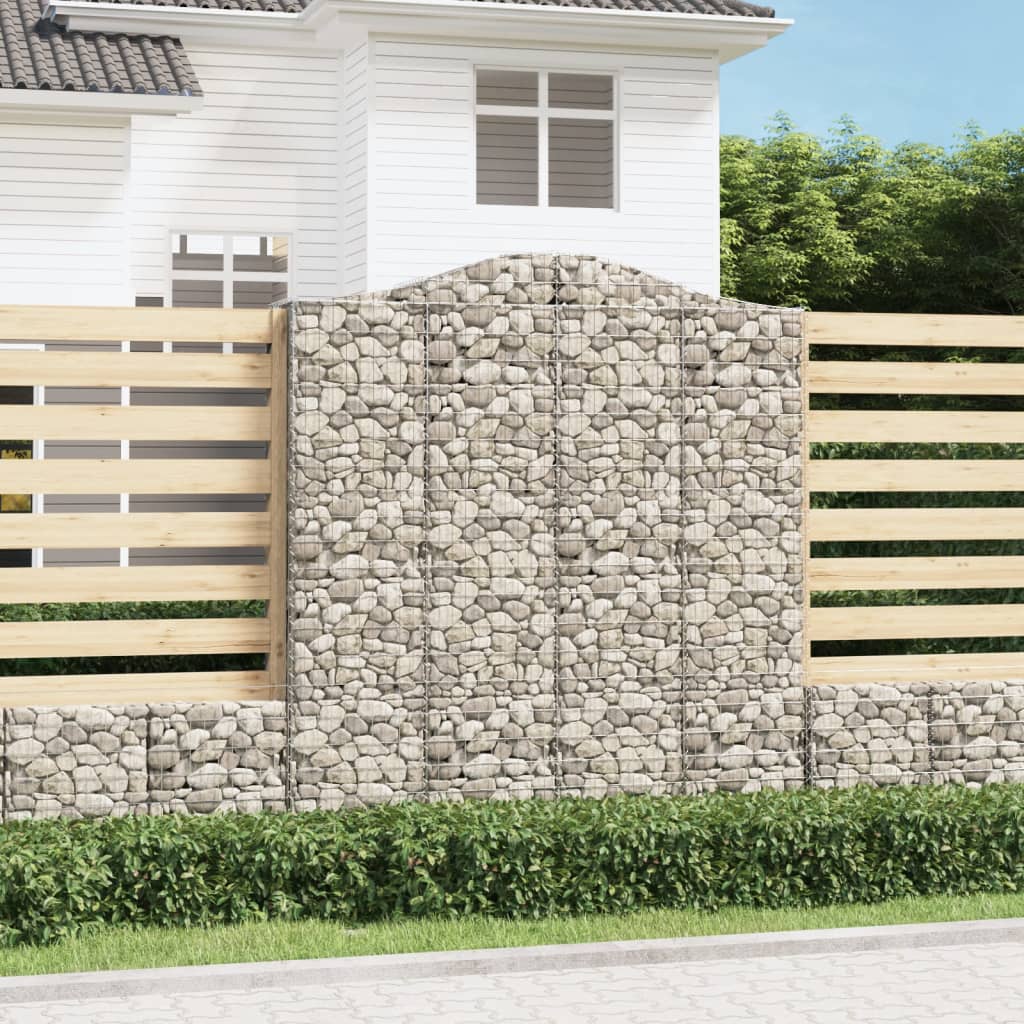 13 db íves horganyzott vas gabion kosár 200x50x220/240 cm