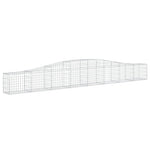 5 db íves horganyzott vas gabion kosár 400x30x40/60 cm 3