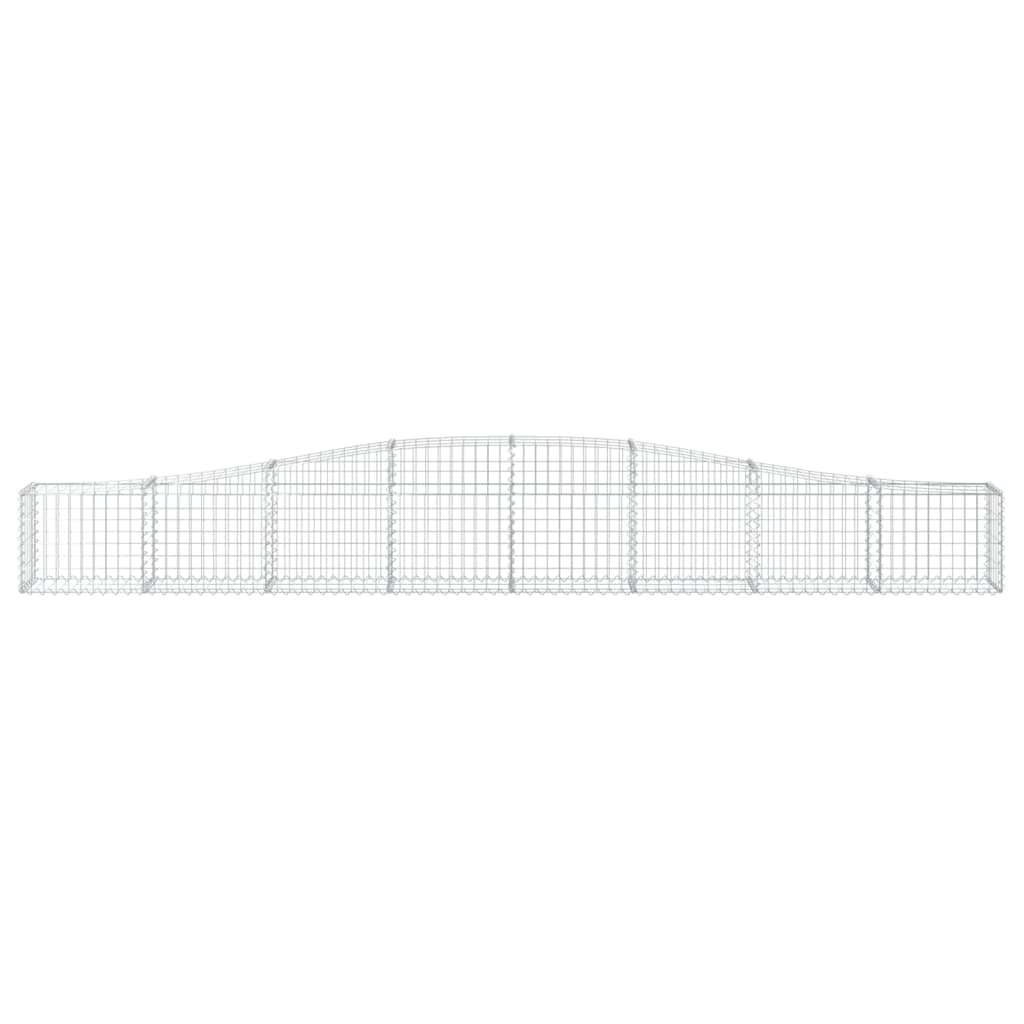 5 db íves horganyzott vas gabion kosár 400x30x40/60 cm 4