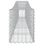 5 db íves horganyzott vas gabion kosár 400x30x40/60 cm 5