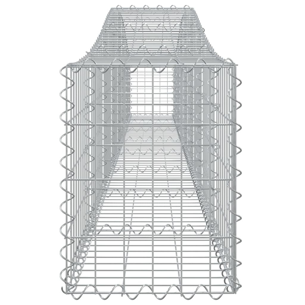5 db íves horganyzott vas gabion kosár 400x30x40/60 cm 5