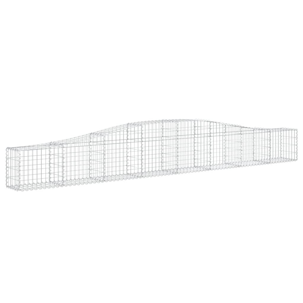 15 db íves horganyzott vas gabion kosár 400x30x40/60 cm 3