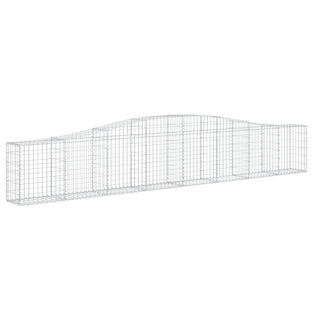 2 db íves horganyzott vas gabion kosár 400x30x60/80 cm 3