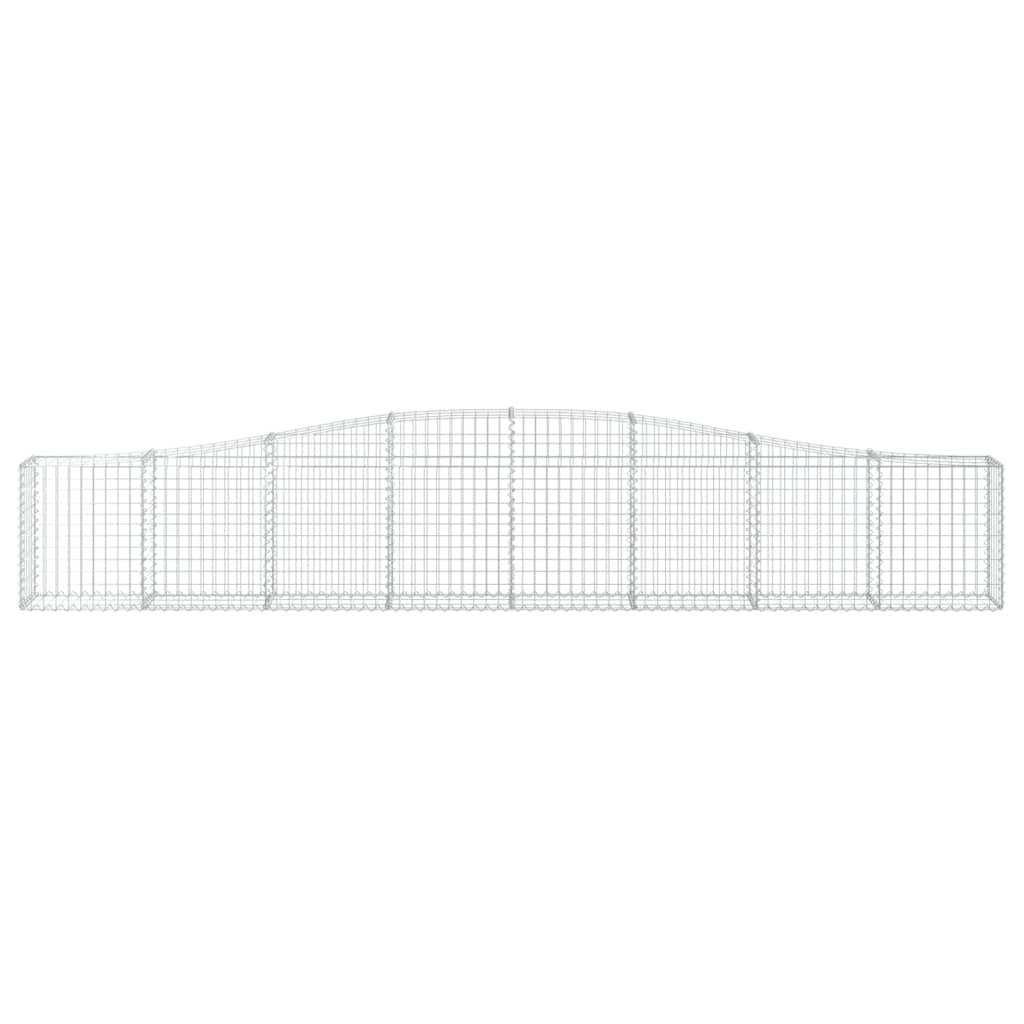 2 db íves horganyzott vas gabion kosár 400x30x60/80 cm 4