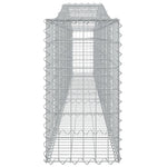 2 db íves horganyzott vas gabion kosár 400x30x60/80 cm 5