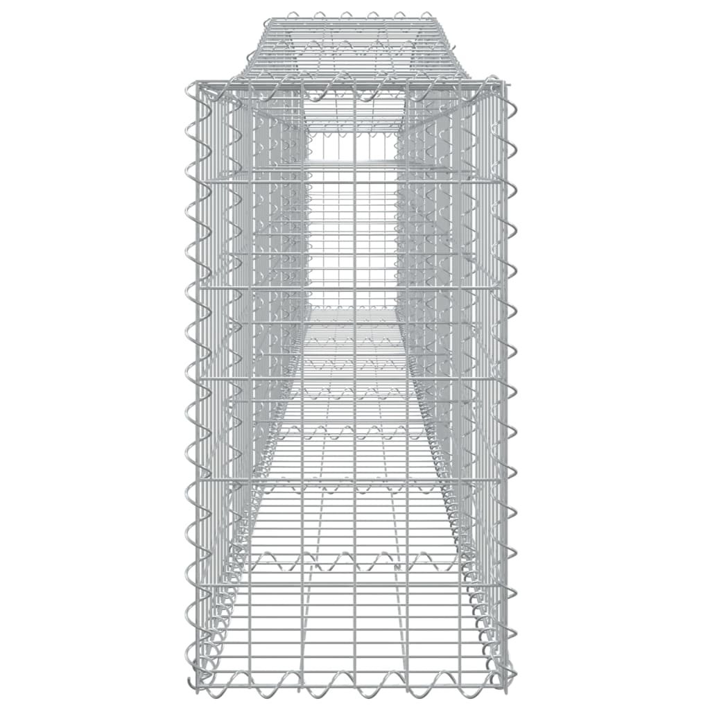 2 db íves horganyzott vas gabion kosár 400x30x60/80 cm 5