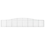 6 db íves horganyzott vas gabion kosár 400x30x60/80 cm 4