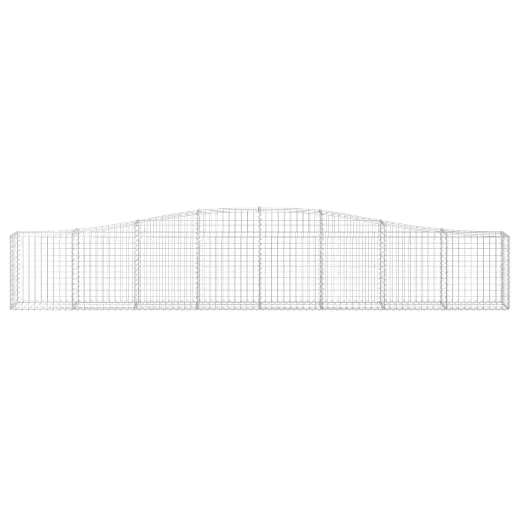 6 db íves horganyzott vas gabion kosár 400x30x60/80 cm 4
