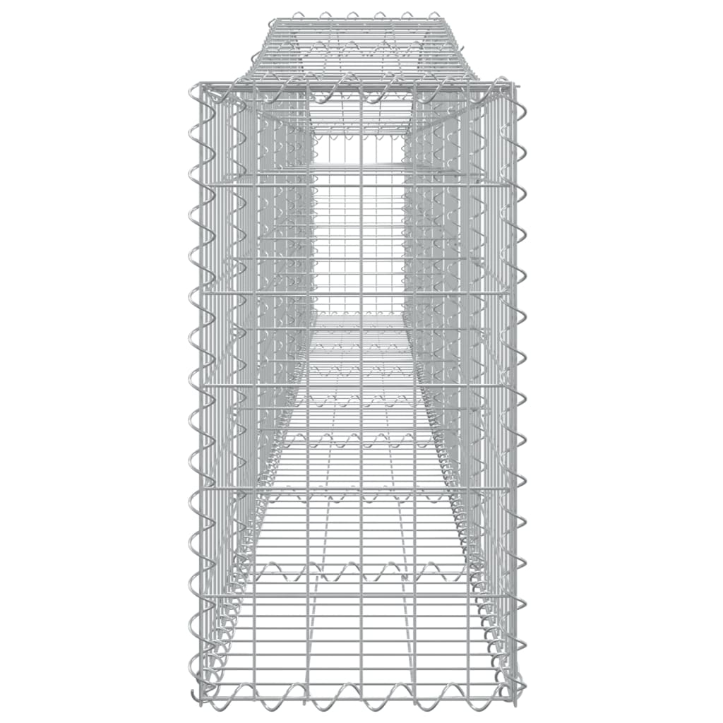 6 db íves horganyzott vas gabion kosár 400x30x60/80 cm 5