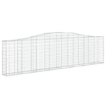 4 db íves horganyzott vas gabion kosár 400x30x100/120 cm 3